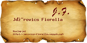 Járovics Fiorella névjegykártya